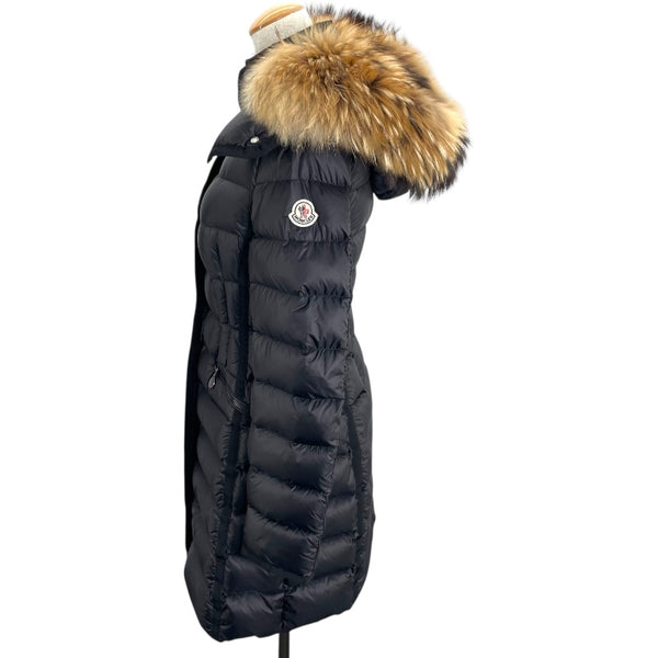 モンクレール MONCLER HERMIFUR ダウンコート A20934995615 ブラック ナイロン レディース ダウンジャケット