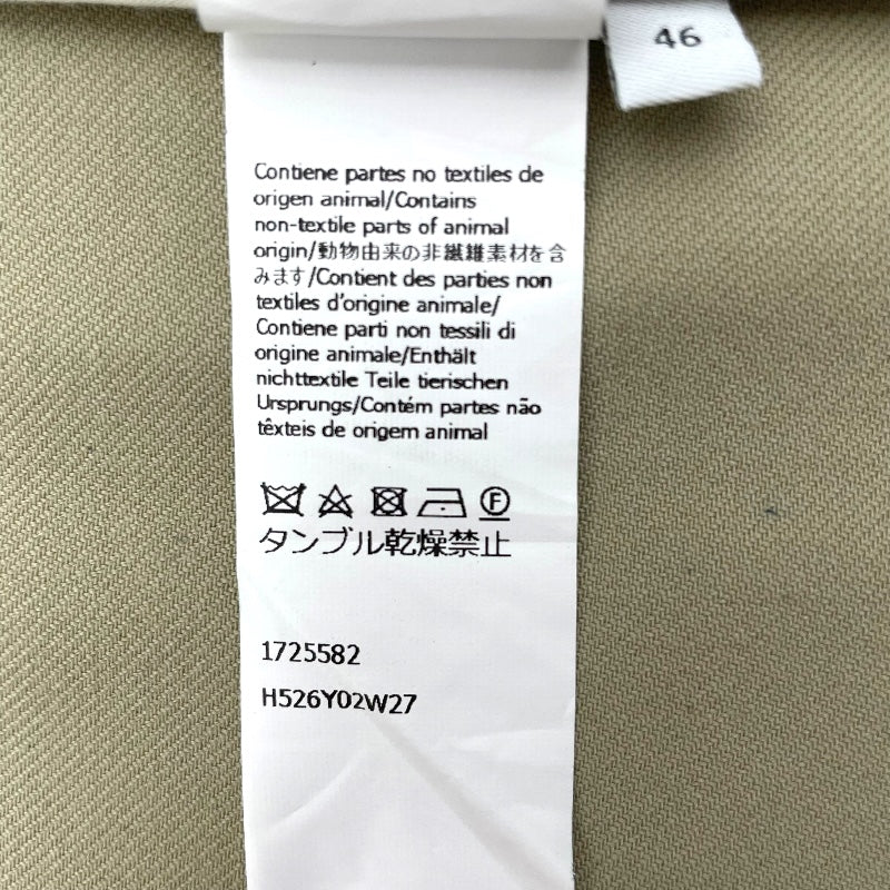 ロエベ LOEWE アナグラムロゴレザーパッチブルゾン H526Y02W27 ベージュ 羊毛 メンズ その他アウター