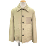 ロエベ LOEWE アナグラムロゴレザーパッチブルゾン H526Y02W27 ベージュ 羊毛 メンズ その他アウター