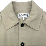 ロエベ LOEWE アナグラムロゴレザーパッチブルゾン H526Y02W27 ベージュ 羊毛 メンズ その他アウター