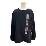 クリスチャン・ディオール Christian Dior ロゴプリント 長袖カットソー 413J642A0817 ブラック コットン メンズ カットソー