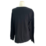 クリスチャン・ディオール Christian Dior ロゴプリント 長袖カットソー 413J642A0817 ブラック コットン メンズ カットソー