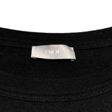 クリスチャン・ディオール Christian Dior ロゴプリント 長袖カットソー 413J642A0817 ブラック コットン メンズ カットソー