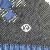 ルイ・ヴィトン LOUIS VUITTON カモピケジャガードニットセーター HIN08W ネイビー コットン メンズ セーター