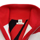 エルメス HERMES Jungle Love ニット切替ブルゾン 3E2817D3 レッド ニット レディース ブルゾン