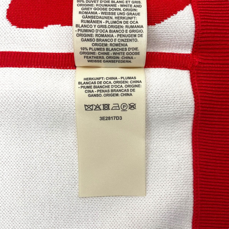 エルメス HERMES Jungle Love ニット切替ブルゾン 3E2817D3 レッド ニット レディース ブルゾン