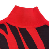 エルメス HERMES Jungle Love ニット切替ブルゾン 3E2817D3 レッド ニット レディース ブルゾン