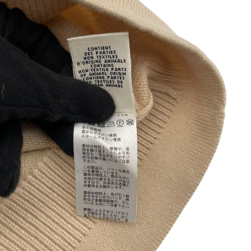 エルメス HERMES カシミヤロングカーディガン ベージュ カシミヤ レディース カーディガン