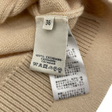 エルメス HERMES カシミヤロングカーディガン ベージュ カシミヤ レディース カーディガン