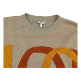 ロエベ LOEWE ロゴデザインルーズニットセーター S359Y14K37 ベージュ リネン メンズ セーター