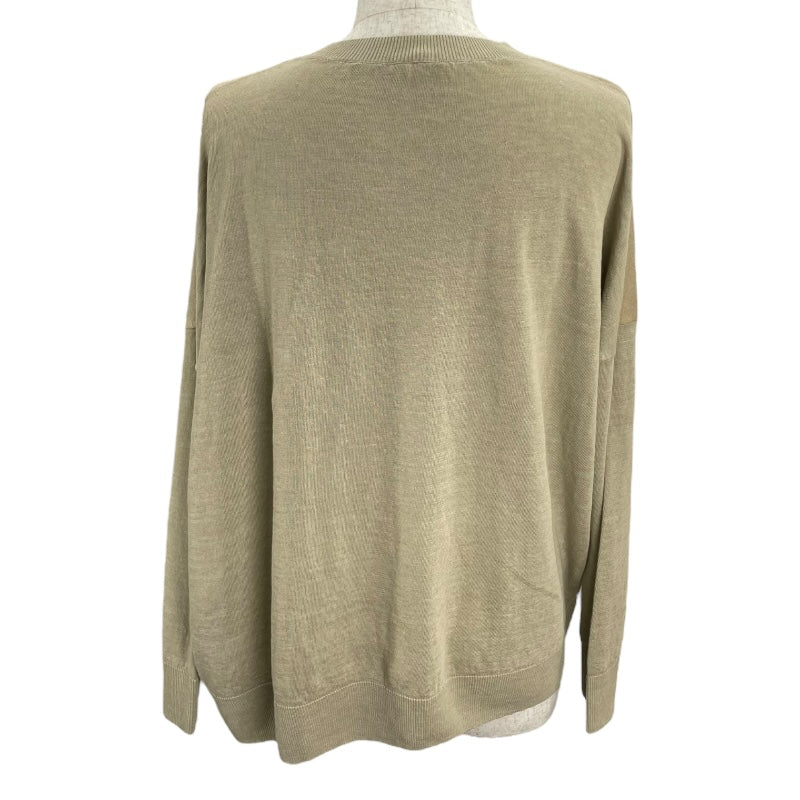 ロエベ LOEWE ロゴデザインルーズニットセーター S359Y14K37 ベージュ リネン メンズ セーター