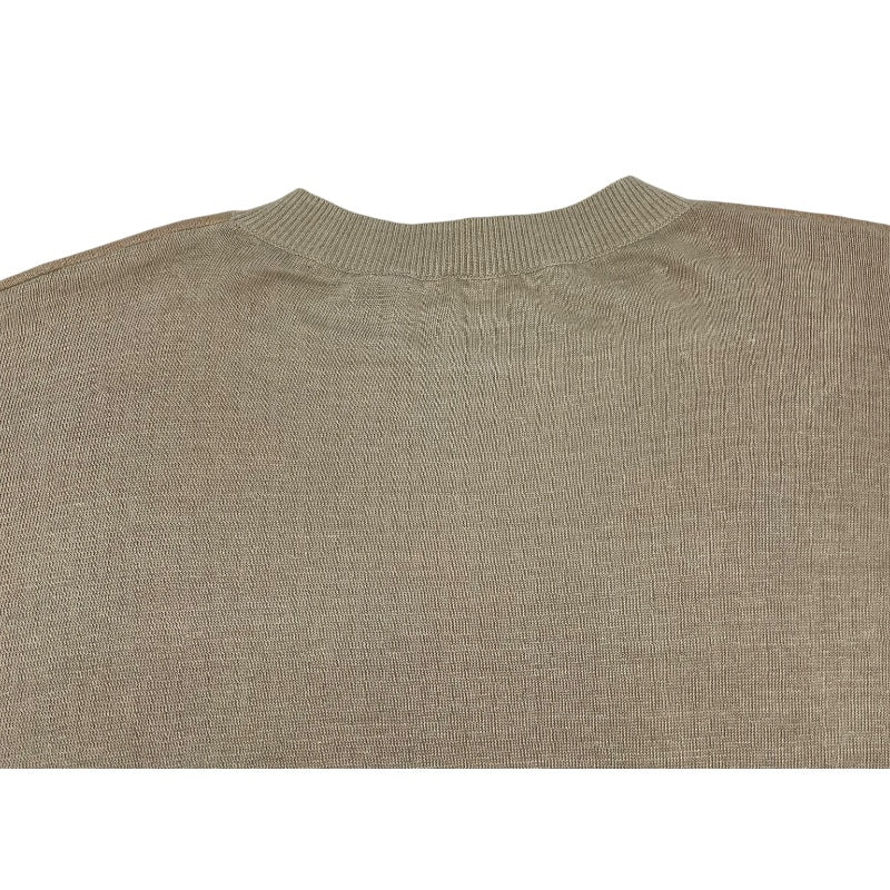 ロエベ LOEWE ロゴデザインルーズニットセーター S359Y14K37 ベージュ リネン メンズ セーター