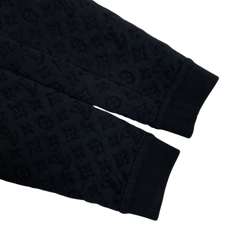 ルイ・ヴィトン LOUIS VUITTON モノグラムエンボスジップスウェットパーカー FFST01W ブラック コットン メンズ パーカー