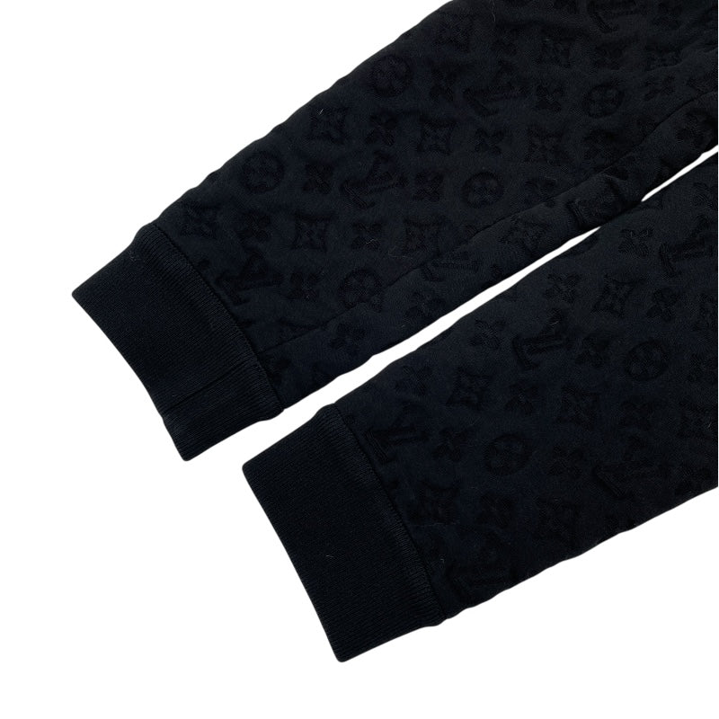 ルイ・ヴィトン LOUIS VUITTON モノグラムエンボスジップスウェットパーカー FFST01W ブラック コットン メンズ パーカー