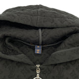 ルイ・ヴィトン LOUIS VUITTON モノグラムエンボスジップスウェットパーカー FFST01W ブラック コットン メンズ パーカー