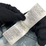 フェンディ FENDI FF柄ブリーチデザインデニムパンツ FLP288 ブルー コットン レディース デニムパンツ