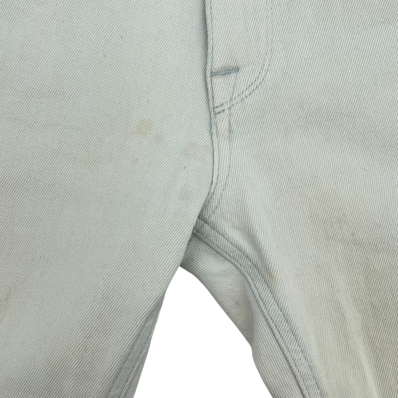 フェンディ FENDI FF柄ブリーチデザインデニムパンツ FLP288 ブルー コットン レディース デニムパンツ