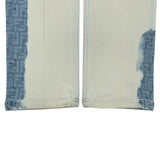 フェンディ FENDI FF柄ブリーチデザインデニムパンツ FLP288 ブルー コットン レディース デニムパンツ