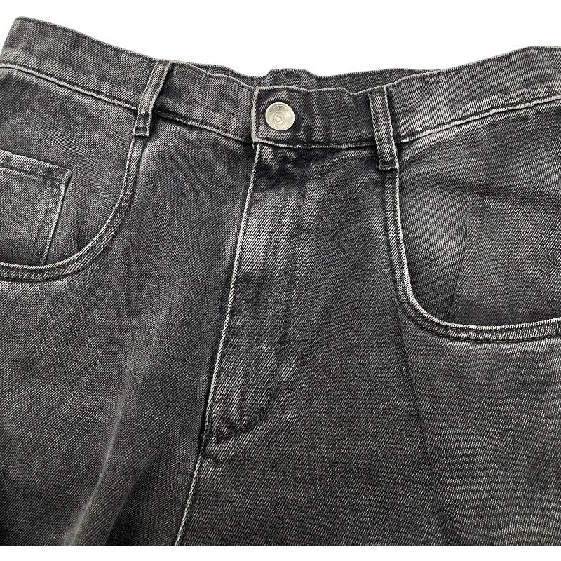 メゾン マルジェラ Maison Margiela カットアウトルーズデニムパンツ S51LA0051 ブラック コットン メンズ デニムパンツ