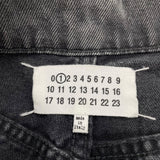 メゾン マルジェラ Maison Margiela カットアウトルーズデニムパンツ S51LA0051 ブラック コットン メンズ デニムパンツ