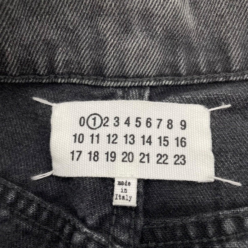 メゾン マルジェラ Maison Margiela カットアウトルーズデニムパンツ S51LA0051 ブラック コットン メンズ デニムパンツ