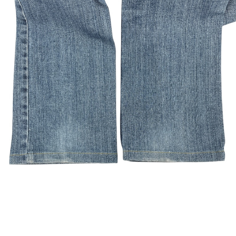 ルイ・ヴィトン LOUIS VUITTON モノグラムミックスデニムパンツ ブルー コットン レディース デニムパンツ