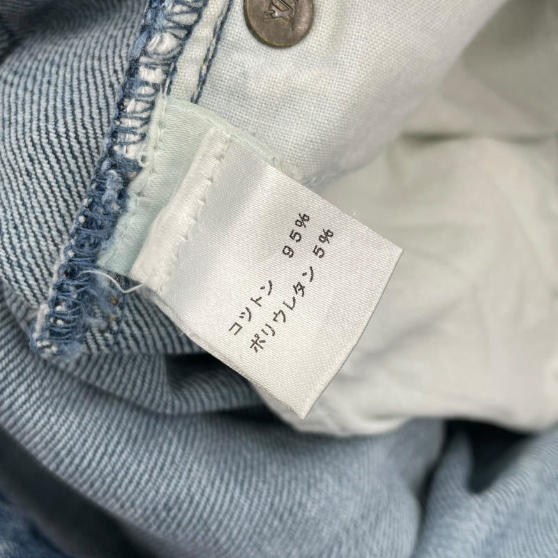 ルイ・ヴィトン LOUIS VUITTON モノグラムミックスデニムパンツ ブルー コットン レディース デニムパンツ