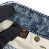 ルイ・ヴィトン LOUIS VUITTON モノグラムミックスデニムパンツ ブルー コットン レディース デニムパンツ