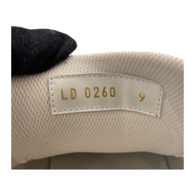 ルイ・ヴィトン LOUIS VUITTON ルクセンブルグライン ダミエローカットスニーカー LD0260 ホワイト レザー メンズ スニーカー