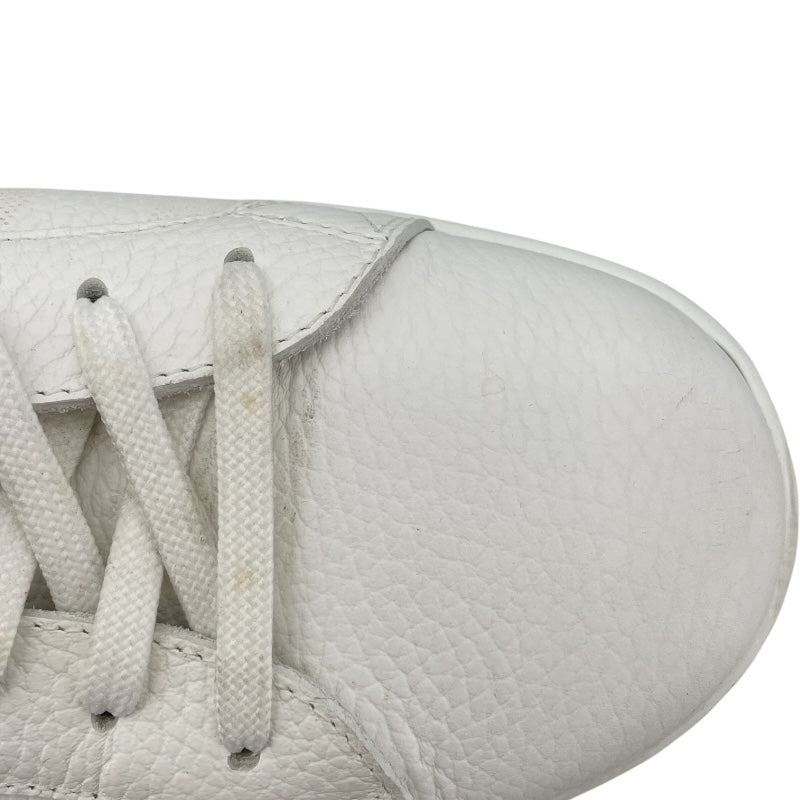 ルイ・ヴィトン LOUIS VUITTON ルクセンブルグライン ダミエローカットスニーカー LD0260 ホワイト レザー メンズ スニーカー