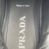 プラダ PRADA トライアングルロゴローカットスニーカー 2EE386 ブラック レザー メンズ スニーカー