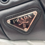 プラダ PRADA トライアングルロゴローカットスニーカー 2EE386 ブラック レザー メンズ スニーカー