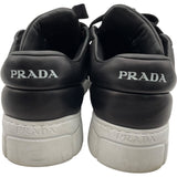 プラダ PRADA トライアングルロゴローカットスニーカー 2EE386 ブラック レザー メンズ スニーカー
