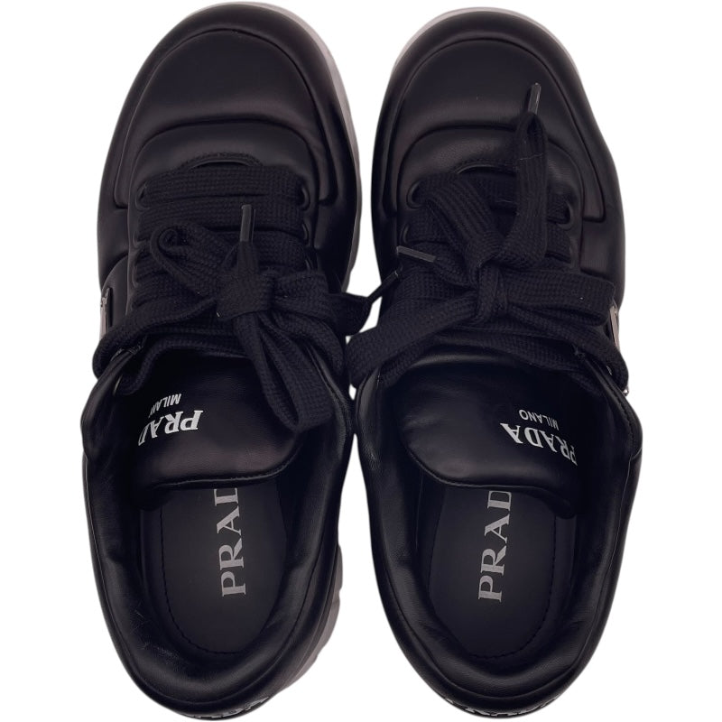 プラダ PRADA トライアングルロゴローカットスニーカー 2EE386 ブラック レザー メンズ スニーカー