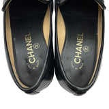 シャネル CHANEL ココマークローファー G39520 ブラック レディース ローファー