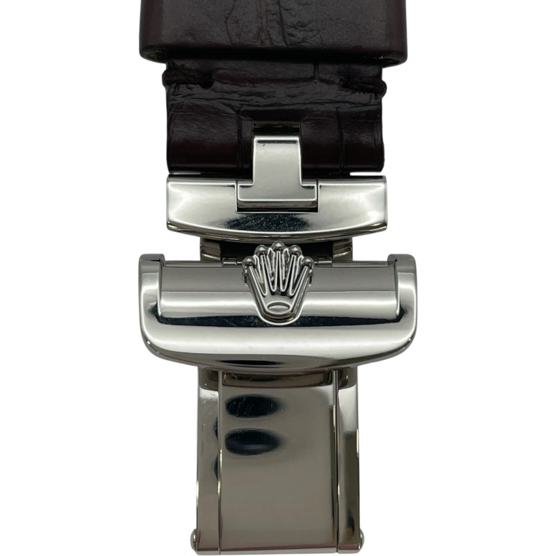 ロレックス ROLEX 1908 アイスブルー 52506 ブルー PT メンズ 腕時計