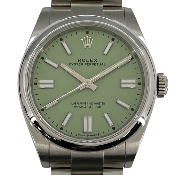 ロレックス ROLEX オイスター パーペチュアル 41 ピスタチオ 134300 ピスタチオ SS 自動巻き メンズ 腕時計