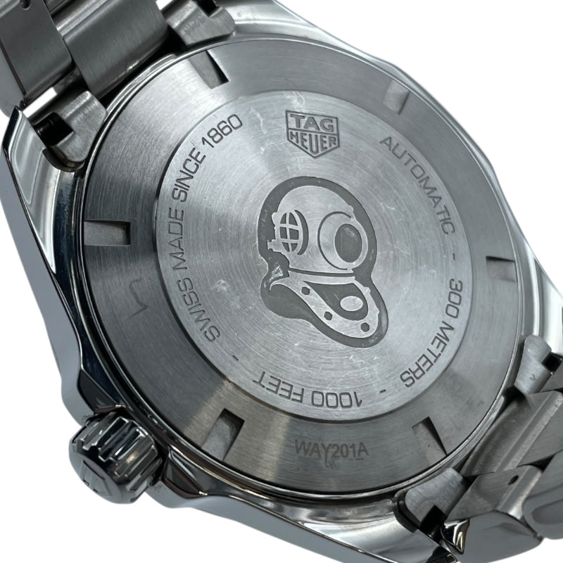タグ・ホイヤー TAG HEUER アクアレーサー キャリバー5 WAY201A ブラック SS 自動巻き メンズ 腕時計