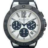 ブルガリ BVLGARI ディアゴノ マグネシウム クロノグラフ DG42SMCCH シルバー マグネシウム /セラミック/ラバーストラップ 自動巻き メンズ 腕時計