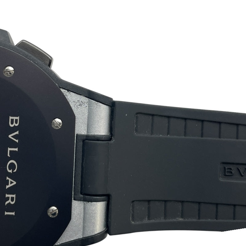 ブルガリ BVLGARI ディアゴノ マグネシウム クロノグラフ DG42SMCCH シルバー マグネシウム /セラミック/ラバーストラップ 自動巻き メンズ 腕時計
