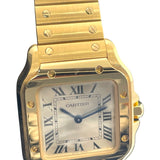 カルティエ Cartier サントス ドゥ カルティエ WGSA0107 ホワイト K18YG クオーツ レディース 腕時計