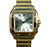 カルティエ Cartier サントス ドゥ カルティエ WGSA0107 ホワイト K18YG クオーツ レディース 腕時計