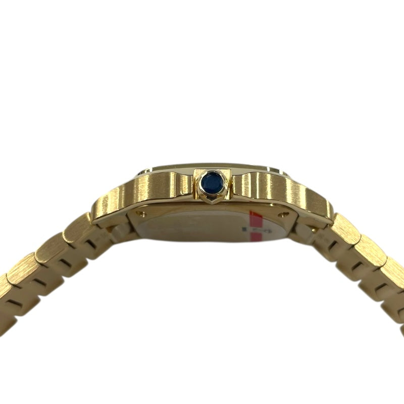 カルティエ Cartier サントス ドゥ カルティエ WGSA0107 ホワイト K18YG クオーツ レディース 腕時計