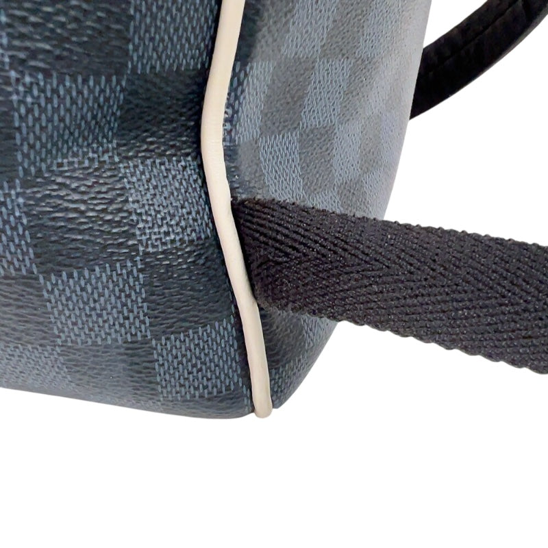 ルイ・ヴィトン LOUIS VUITTON ジョッシュ アメリカズカップ2017 N41612 ブラック　シルバー金具 ダミエ・グラフィット メンズ リュック・デイパック