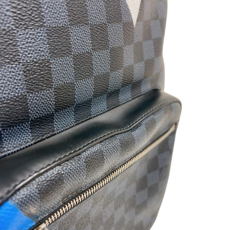 ルイ・ヴィトン LOUIS VUITTON ジョッシュ アメリカズカップ2017 N41612 ブラック　シルバー金具 ダミエ・グラフィット メンズ リュック・デイパック