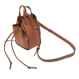 ロエベ LOEWE ハンモック ドローストリング ミニ 314.30.V07 ブラウン カーフ レディース ショルダーバッグ