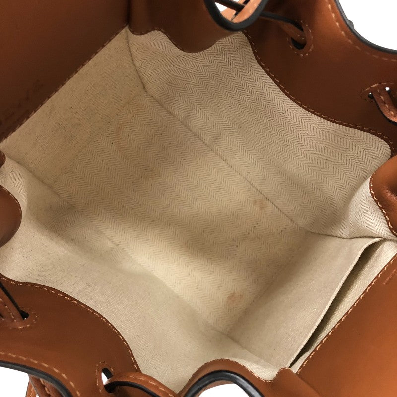ロエベ LOEWE ハンモック ドローストリング ミニ 314.30.V07 ブラウン カーフ レディース ショルダーバッグ