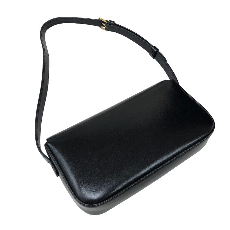 セリーヌ CELINE ショルダーバッグ クロード 194143 ブラック ゴールド金具 カーフ レディース ショルダーバッグ