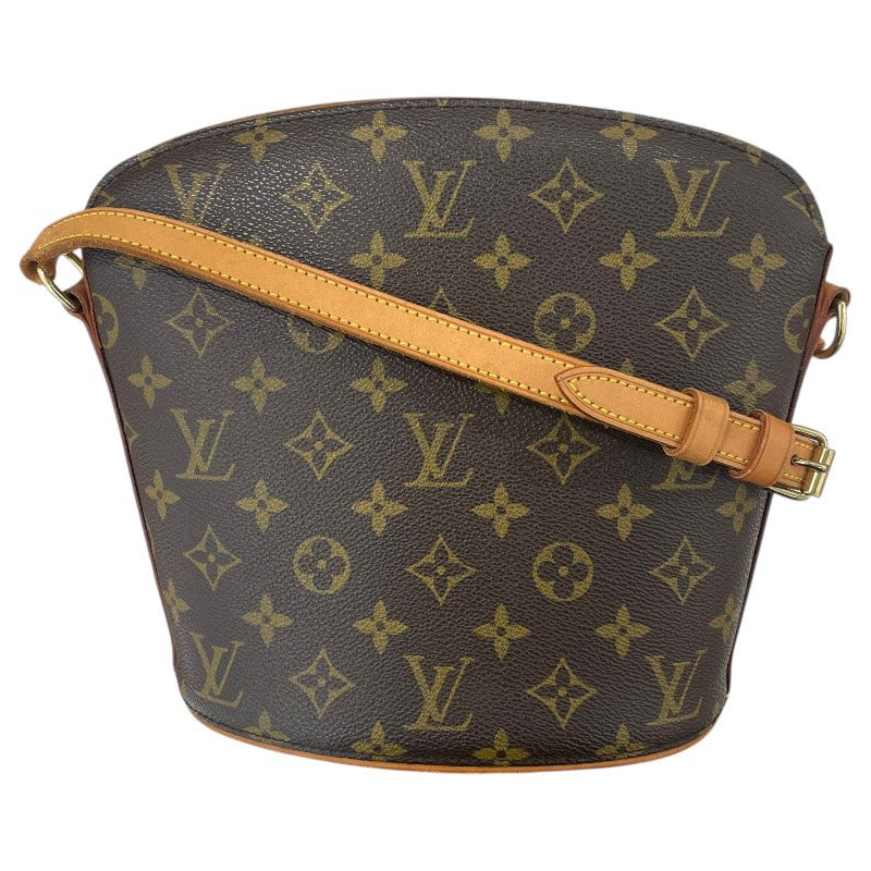 ルイ・ヴィトン LOUIS VUITTON ドルーオ M51290 ブラウン ゴールド金具 PVC モノグラム レディース ショルダーバッグ