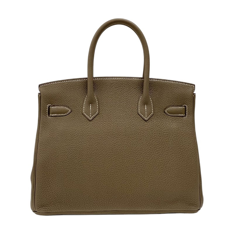 エルメス HERMES バーキン30 Y刻 エトゥープ シルバー金具 トゴ レディース ハンドバッグ